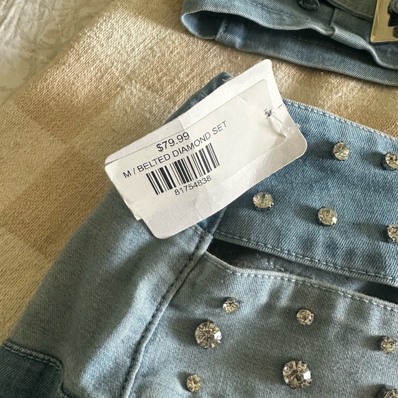 Denim and Diamond Belt Set - Picture 2 of 4